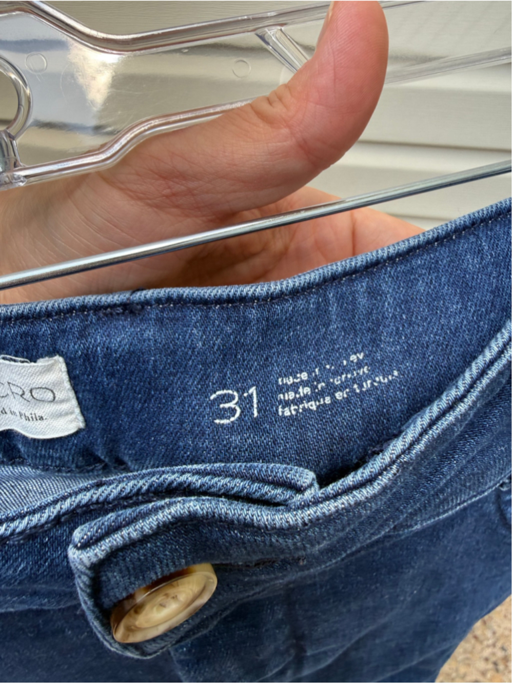 Anthropologie Pilcro The Skipper Jeans 31 High Rise Crop Wide Leg Stretch Denim - Picture 7 of 8